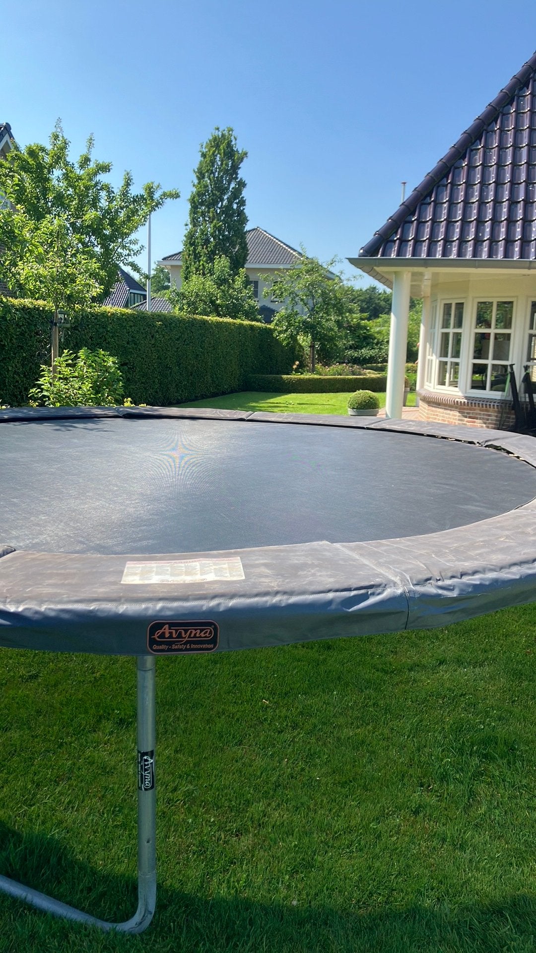 Grote Avyna trampoline, diameter 425 cm, A merk, Ophalen, Zo goed als nieuw