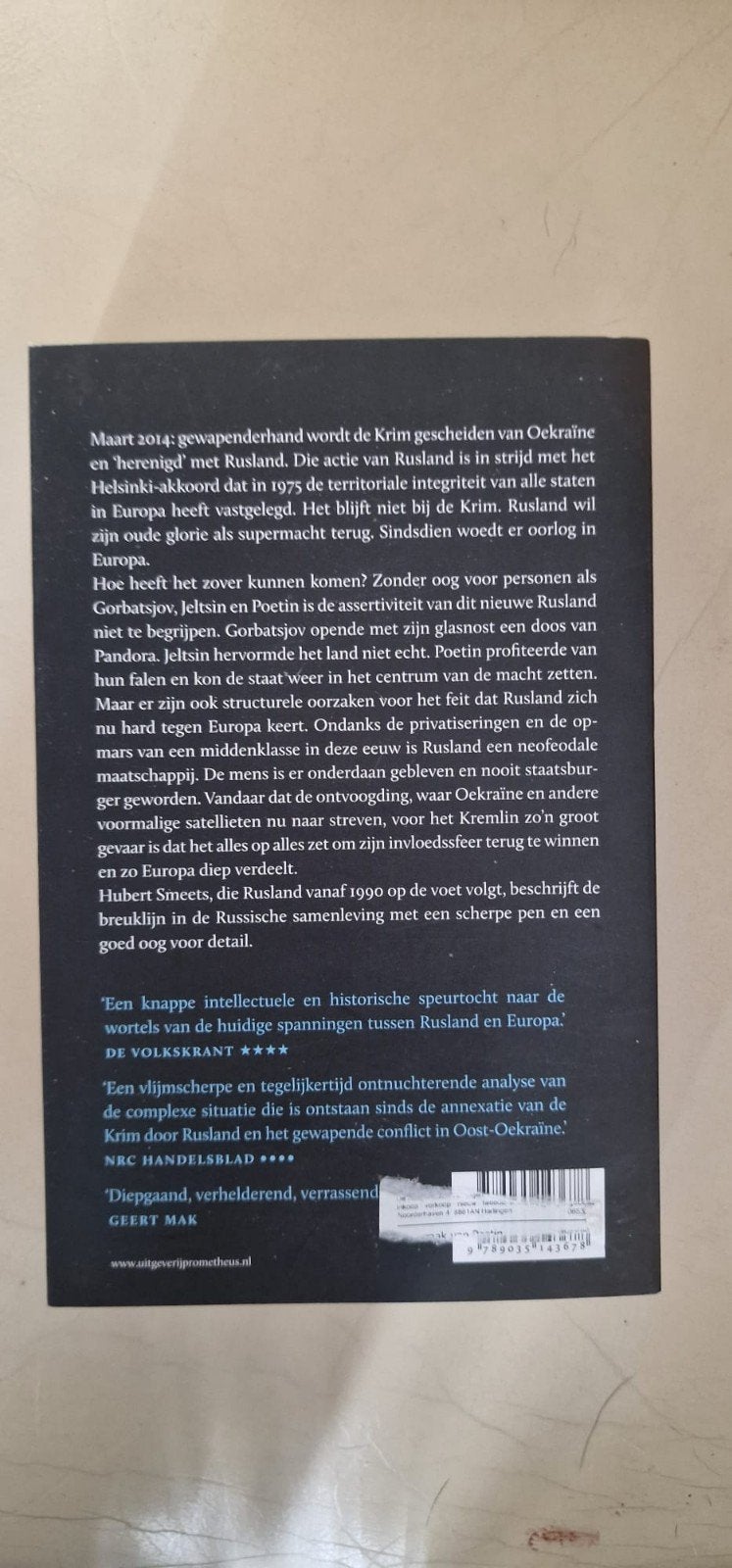 De wraak van Poetin: Rusland contra Europa, Hubert Smeets, Europa, Ophalen of Verzenden, Zo goed als nieuw