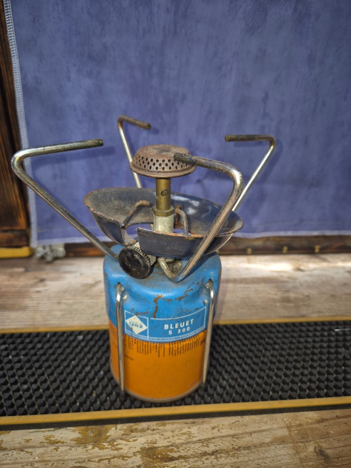 Vintage Campingaz Bleuet S 200 Gasbrander, Ophalen of Verzenden, Gebruikt