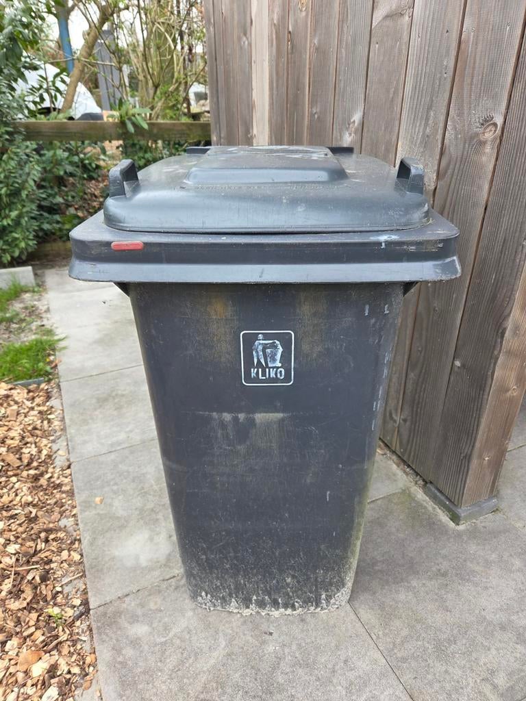 Gebruikte Kliko afvalcontainer - 240 liter, Huis en Inrichting, Woonaccessoires | Prullenbakken, Ophalen, Kunststof, Gebruikt
