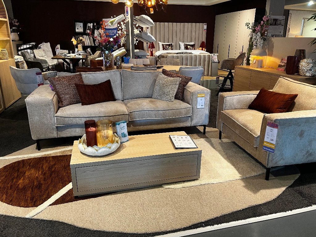 Bank en Fauteuil Vogue, Ophalen, Klassiek, Zo goed als nieuw, Stof
