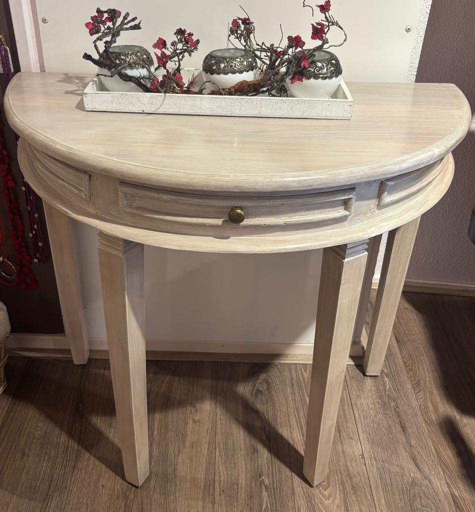 Sidetable, 100 tot 150 cm, Ophalen of Verzenden, Zo goed als nieuw, Ovaal
