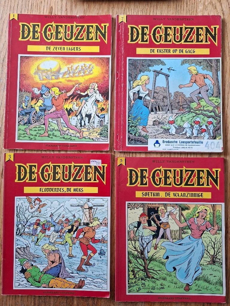 De Geuzen 3x Vandersteen deel 1 2 5 ook los te koop of ruil, Boeken, Stripboeken, Gelezen, Willy Vandersteen, Ophalen of Verzenden