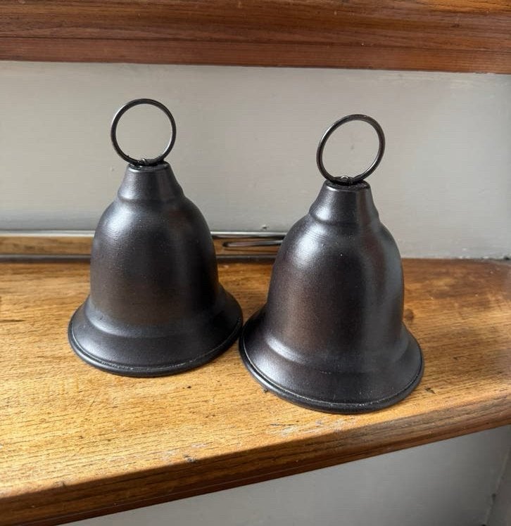 2x Metalen bel zwart, Ophalen of Verzenden, Zo goed als nieuw