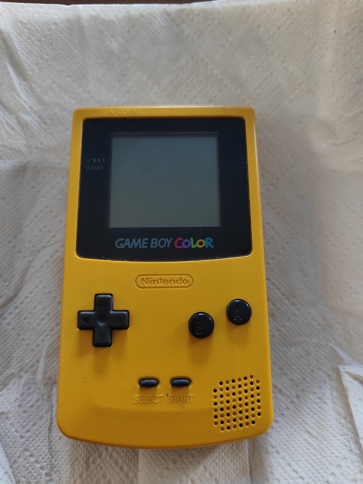 Gele Nintendo Game Boy Color - CGB-001, Spelcomputers en Games, Ophalen of Verzenden, Gebruikt, Game Boy Color