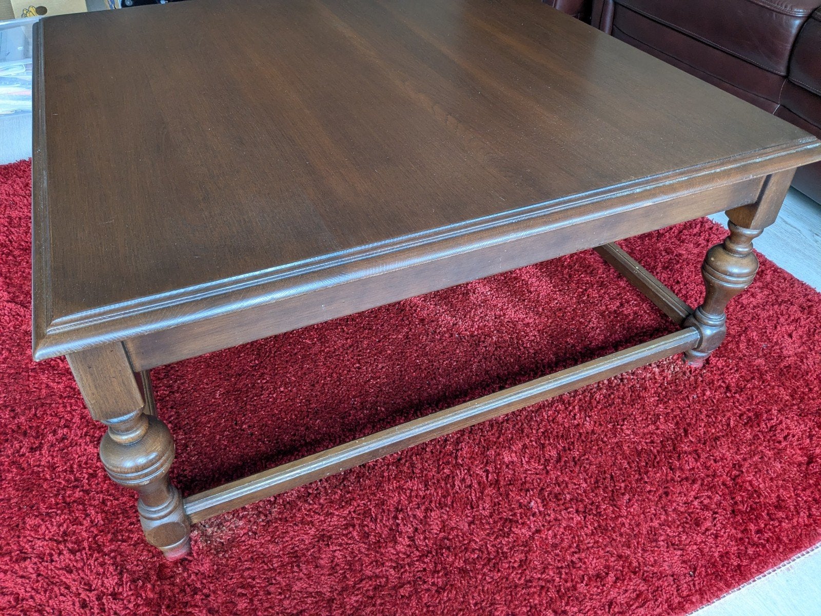 Salontafel, vierkant. GRATIS., Ophalen, Gebruikt, 100 tot 150 cm, 50 tot 100 cm