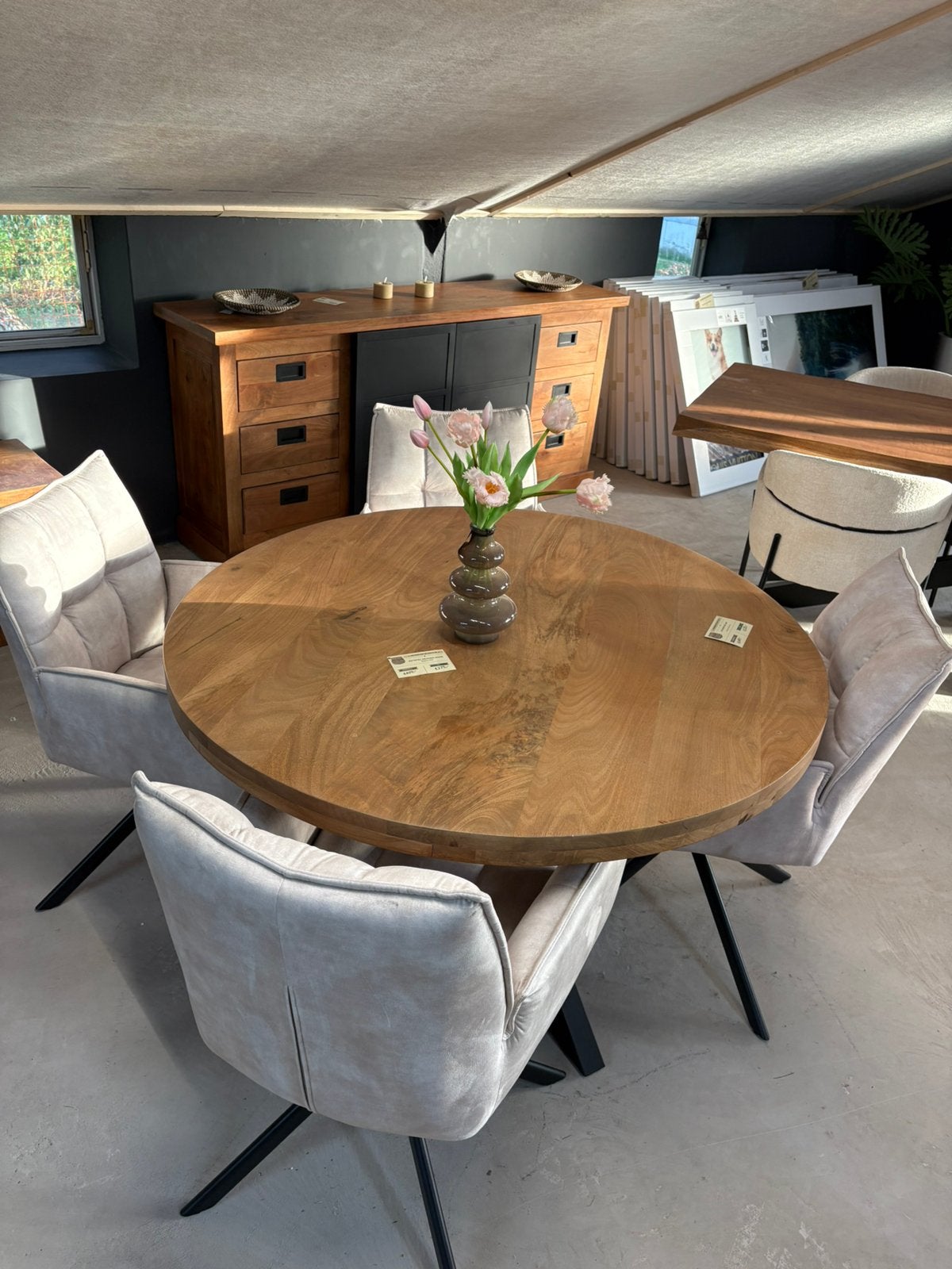 Ronde eettafel Denver Ø120 cm – nu €275!