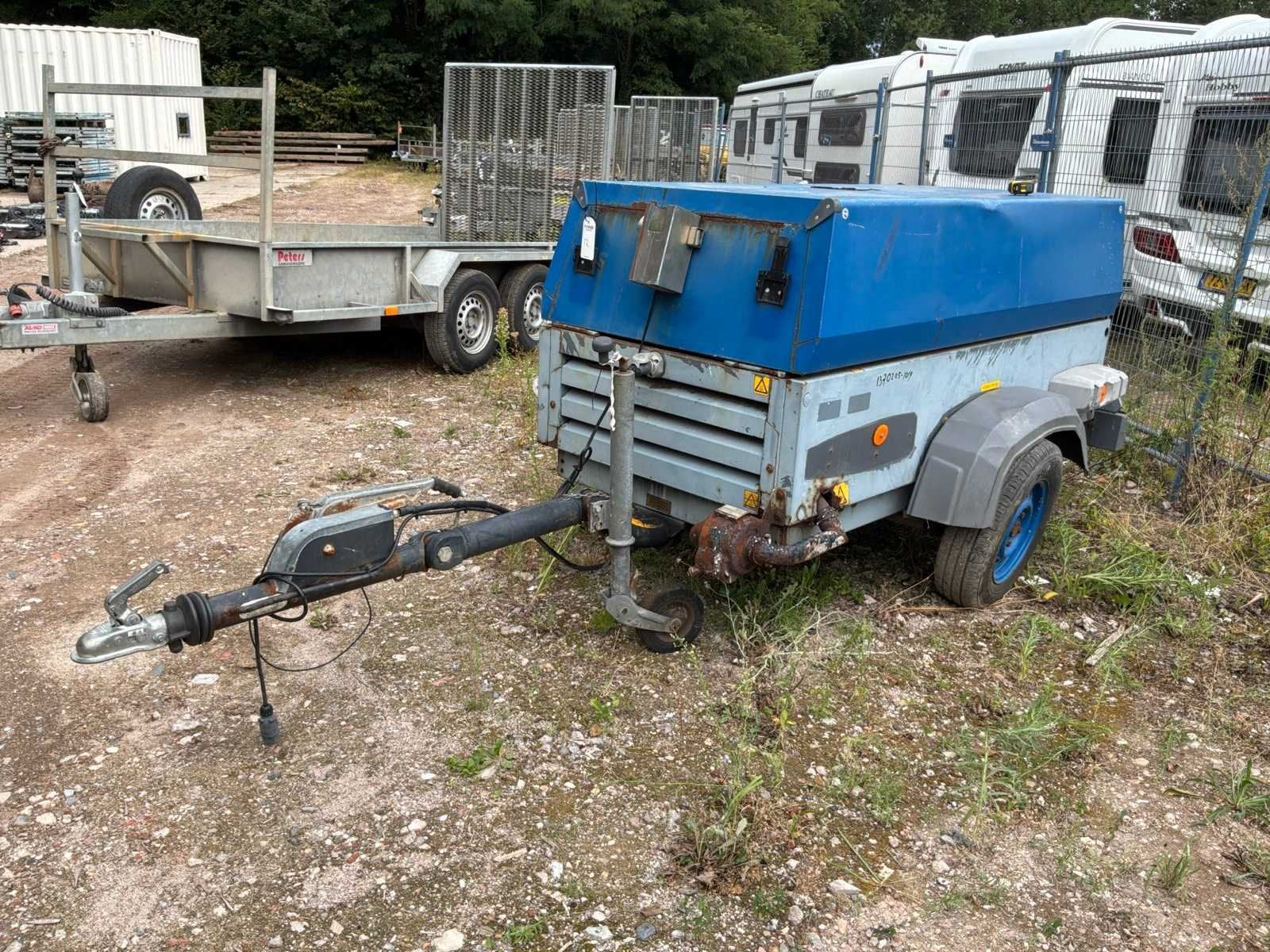 2009 atlas copco XAS97 Euro Box Mobiele luchtcompressor, Auto diversen, Aanhangers en Bagagewagens, Gebruikt