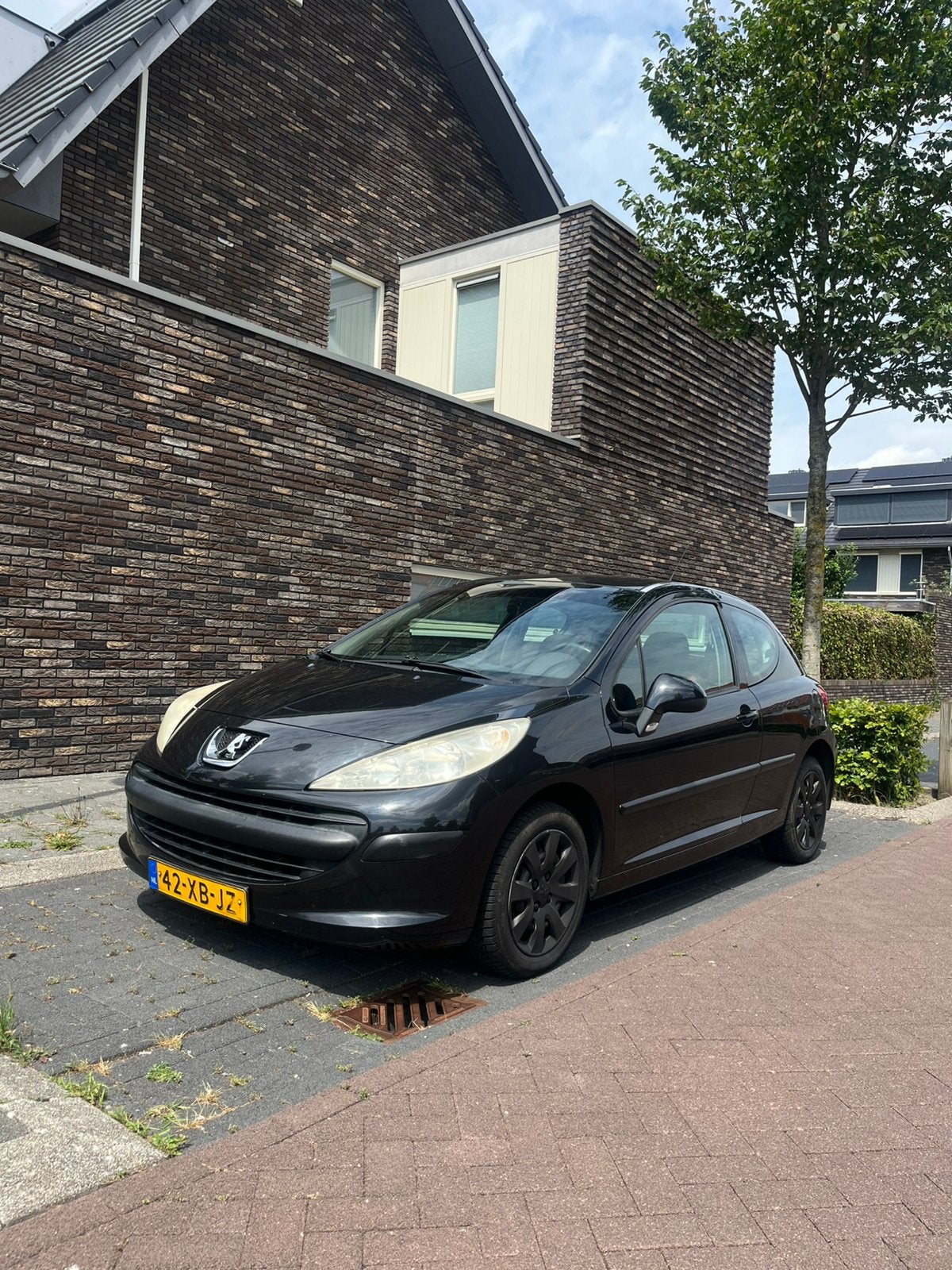 Peugeot 207 1.4 16V 3DRS 2007 Zwart, Auto's, Peugeot, Voorwielaandrijving, 4 cilinders, Origineel Nederlands, Handgeschakeld