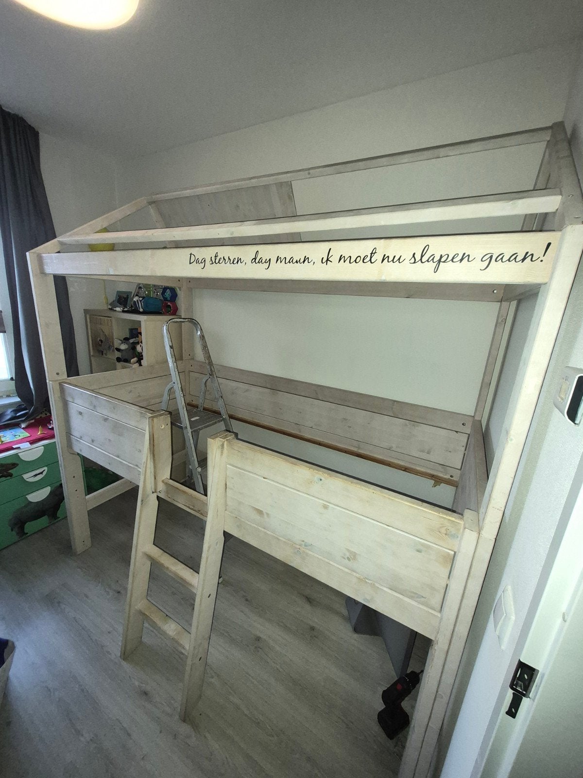 Lifetime Boomhutbed Halfhoogslaper, Ophalen, 85 tot 100 cm, Gebruikt, Lattenbodem