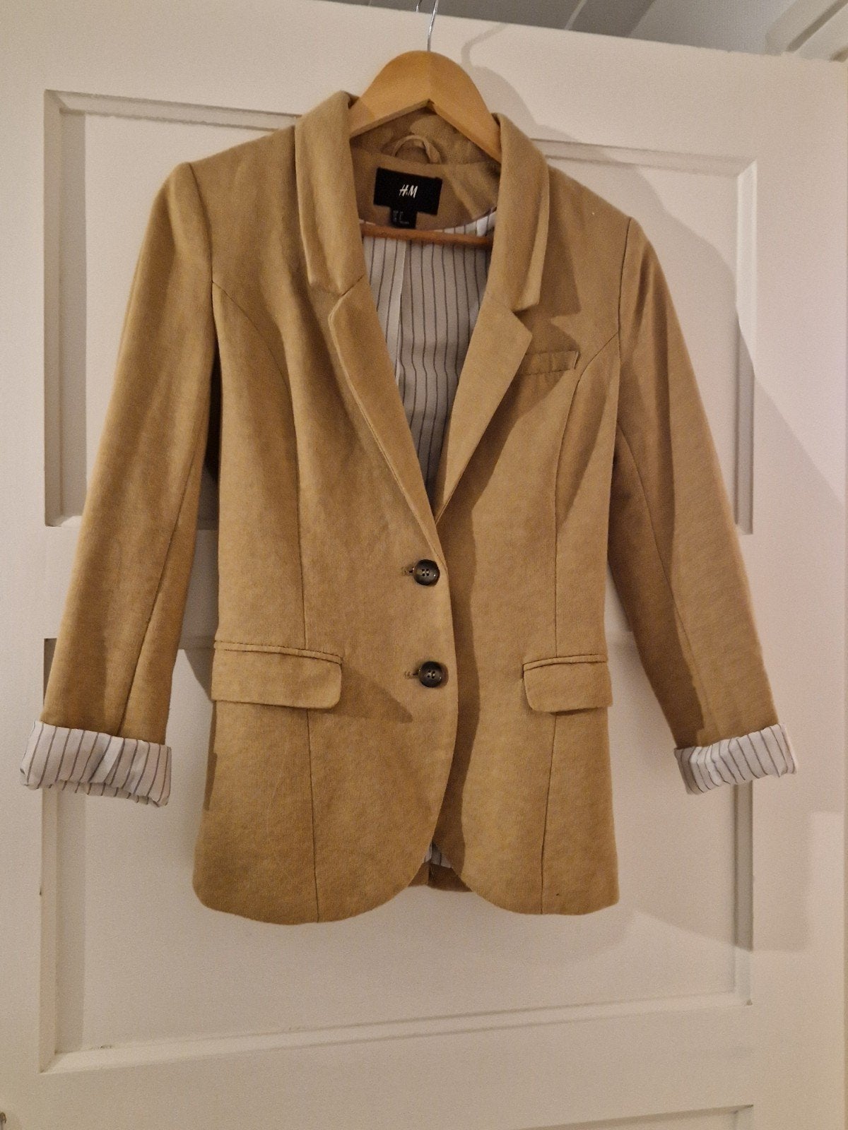 Stijlvolle H&M Blazer Maat 34, Kleding | Dames, H&M, Bruin, Ophalen of Verzenden, Jasje