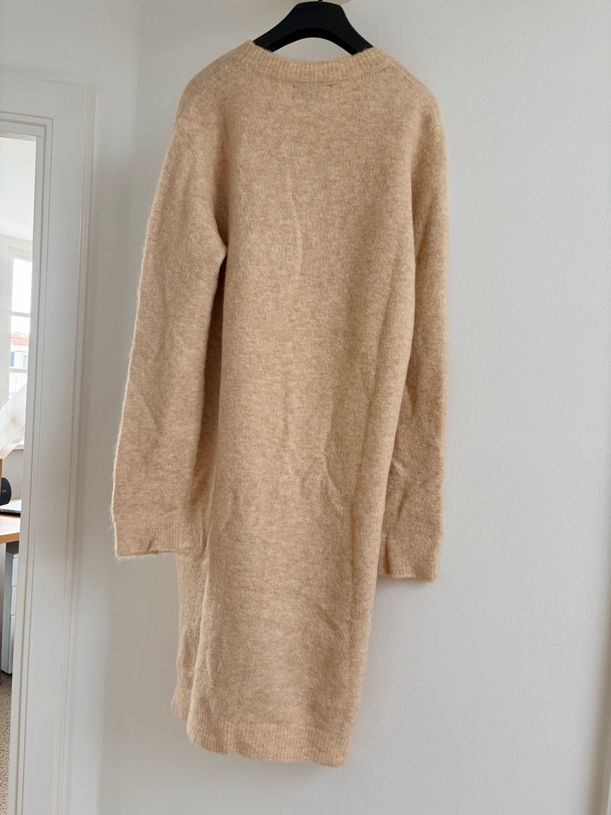 Anecdote Mohair Wol Blend Jurk Maat M Beige, Kleding | Dames, Ophalen of Verzenden, Zo goed als nieuw, Maat 38/40 (M), Beige