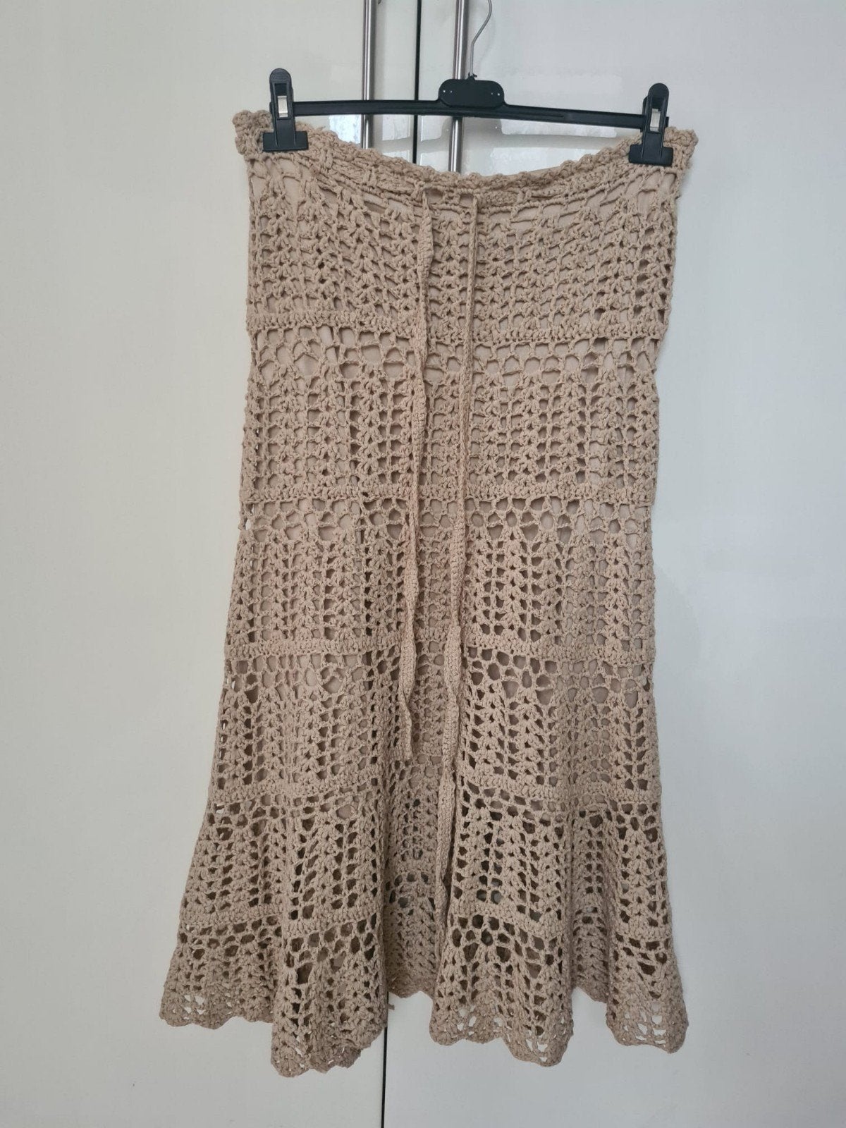 Gehaakte rok nieuw, Kleding | Dames, Rokken, Nieuw, Maat 38/40 (M), Beige, Knielengte, Ophalen of Verzenden