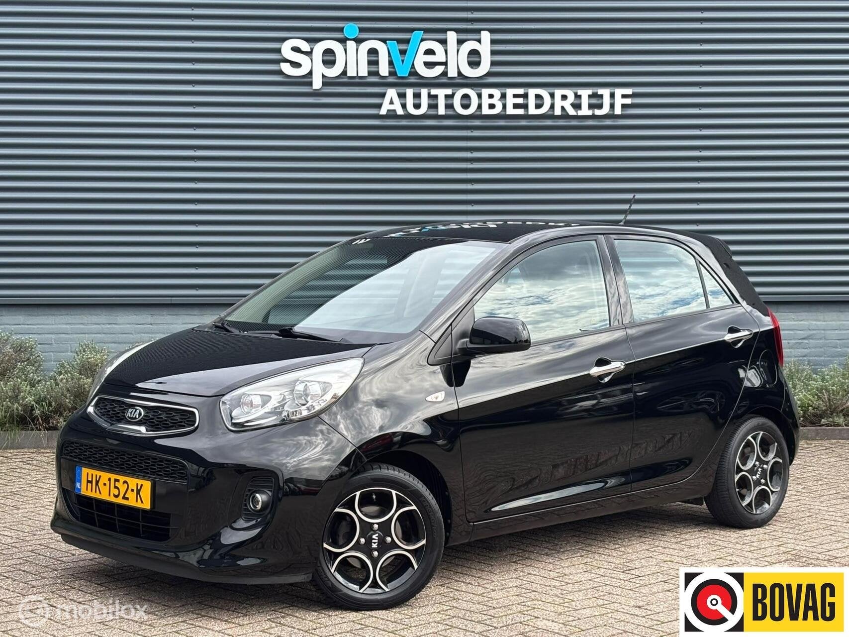 Kia Picanto 1.2 CVVT DynamicLine Airco - Automaat - Elektr, Auto's, Euro 5, Gebruikt, 31 €/maand, 4 cilinders