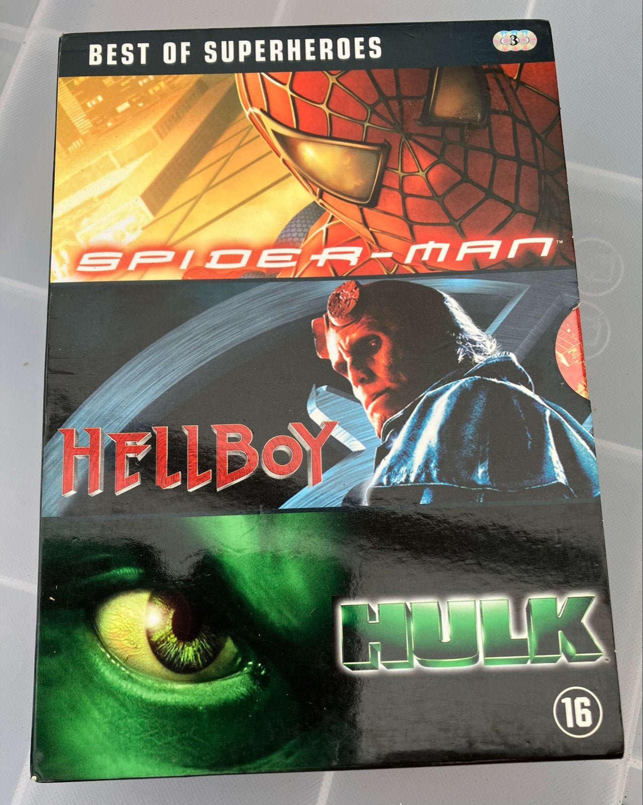 Best of Superheroes: Spider-Man, Hellboy, Hulk DVD Boxset, Vanaf 16 jaar, Ophalen of Verzenden, Zo goed als nieuw, Actiethriller