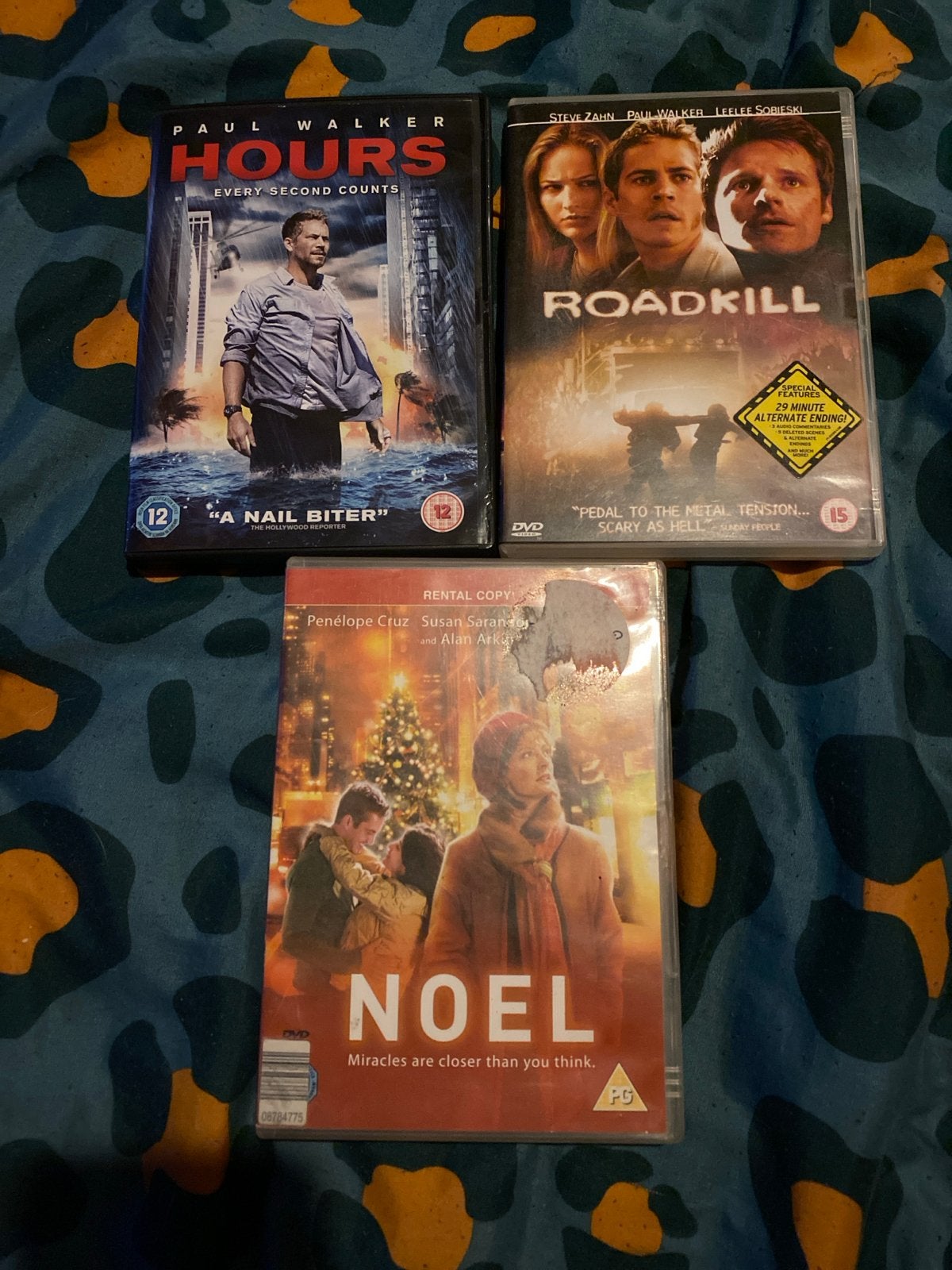 Paul Walker DVD's: Hours, Roadkill/Joy Ride, Noel, Vanaf 16 jaar, Verzenden, Gebruikt