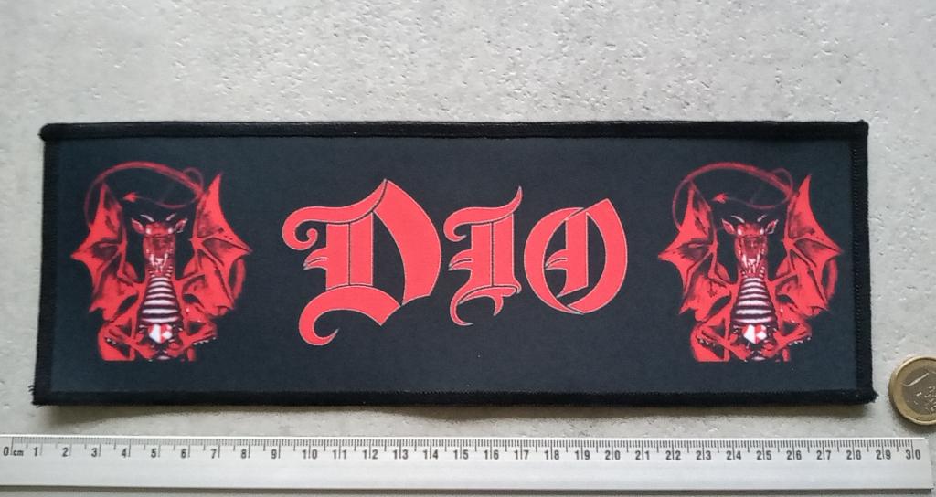 Dio vrij mooie printed Dragon xl strip patch 9.5 x 28 cm, Verzenden, Nieuw, Kleding
