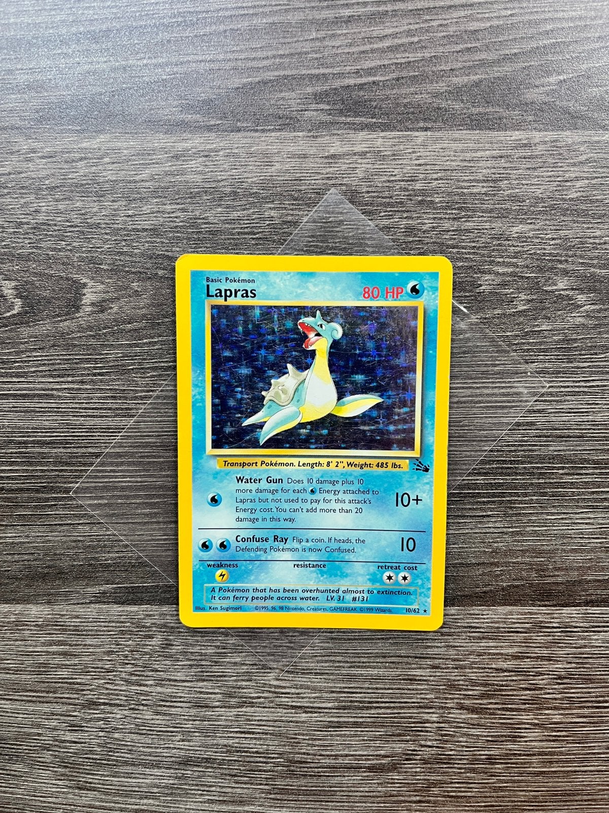 Lapras Holo Fossil, Ophalen of Verzenden, Zo goed als nieuw