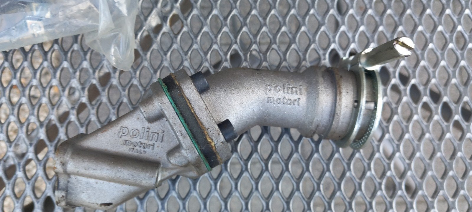 Polini inlaatspruitstuk met luchtfilter voor Vespa Oldtimer, Ophalen of Verzenden