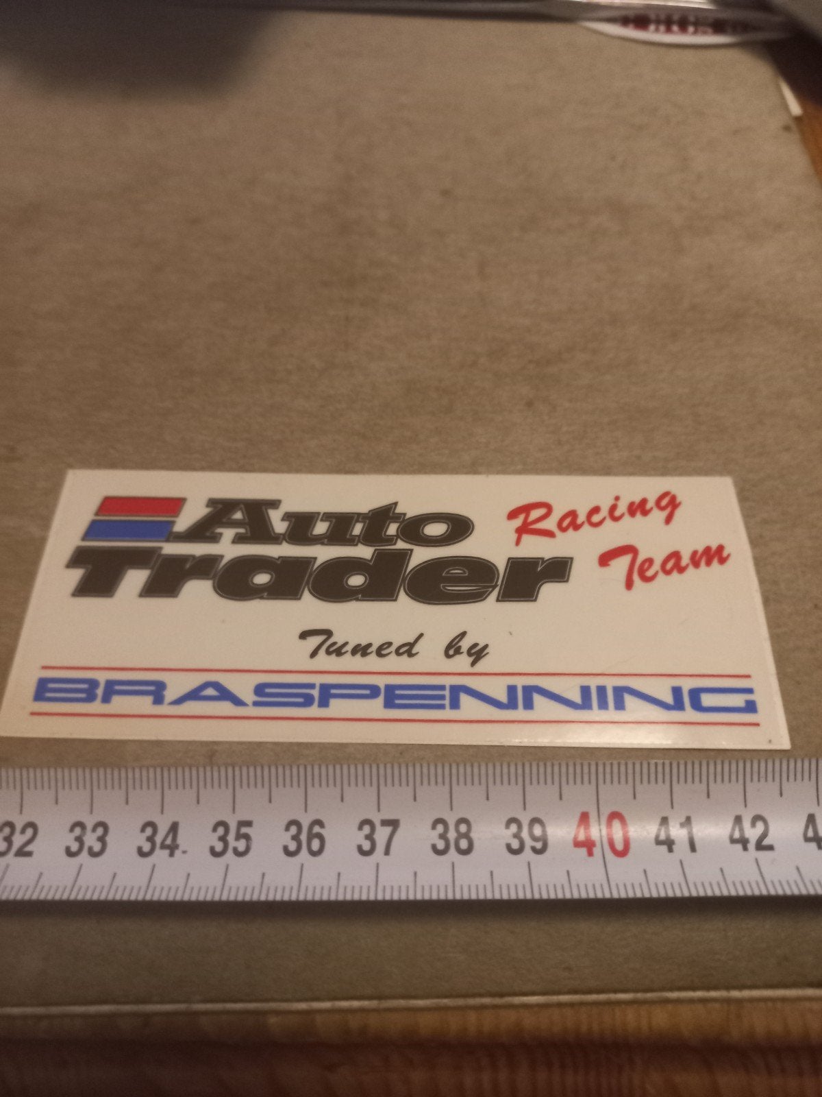 Auto Trader Racing Team Braspenning Sticker, Ophalen of Verzenden