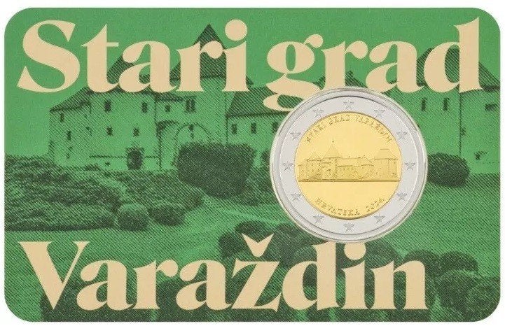 Speciale 2 Euro KROATIË 2024 “Stari Grad Varaždin” in BU-, Ophalen of Verzenden, Overige landen, 2 euro
