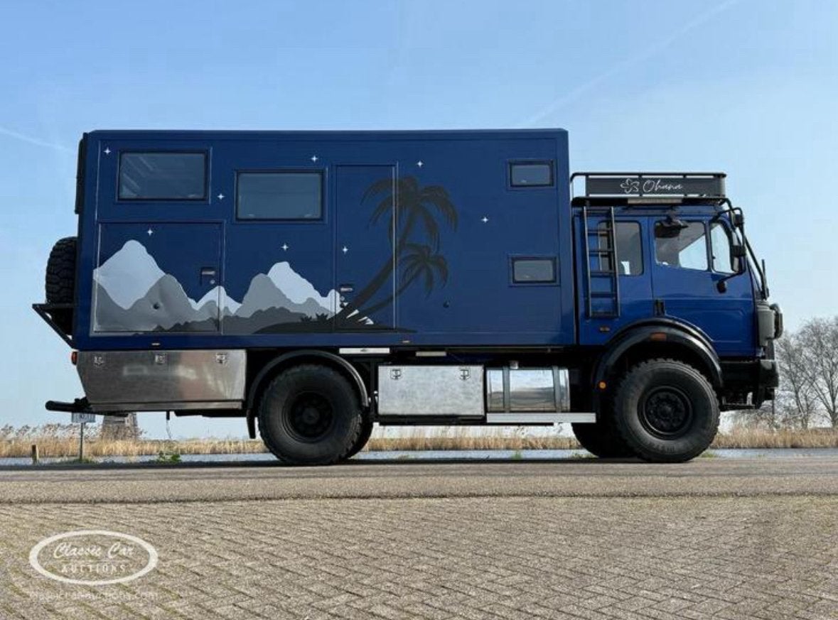 Mercedes 1634 expeditie truck 4x4 offgrid camper overlander, Achteruitrijcamera, Mercedes-Benz, Particulier, Verwarmde buitenspiegels