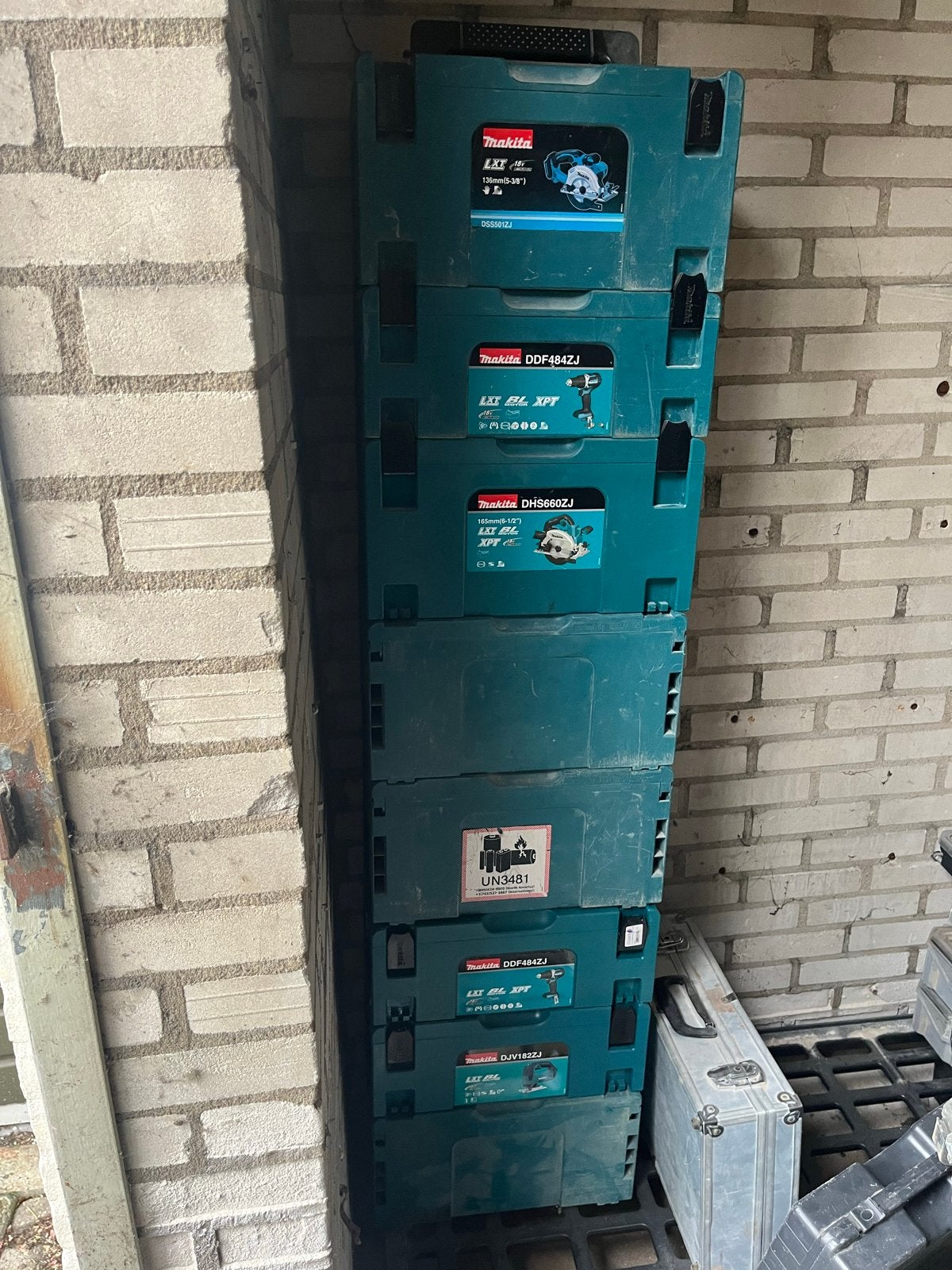 Makita M-box lege dozen - 8 stuks, Ophalen, Gebruikt