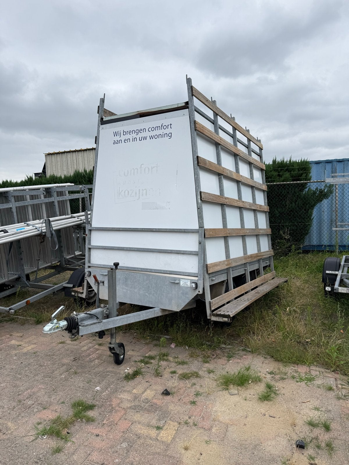 Anssems Gesloten Aanhangwagen met Glasbok, Auto diversen, Aanhangers en Bagagewagens, Ophalen of Verzenden, Gebruikt