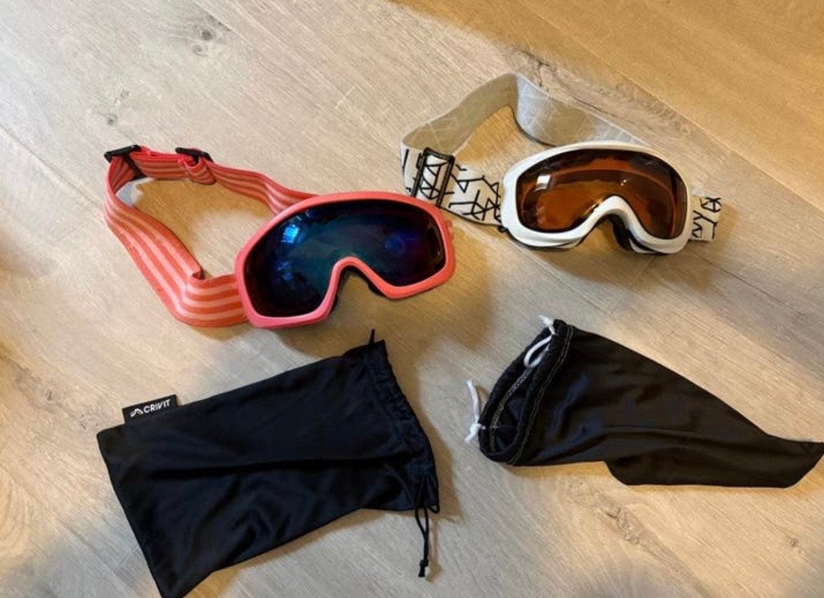 Twee Crivit kinder skibrillen - Ideaal voor beginners, Ophalen of Verzenden, Gebruikt, Jongen of Meisje