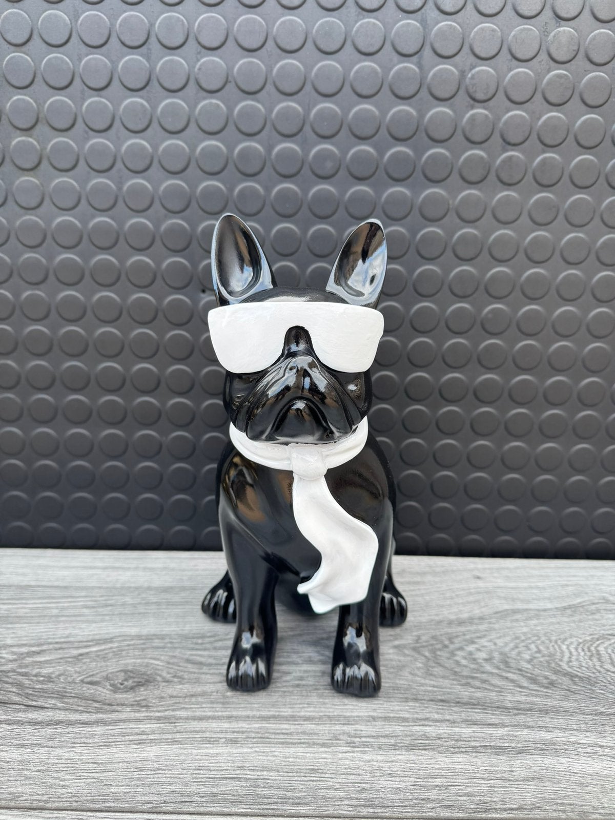 franse bulldog (bril) 28hoog 14breed/Nieuw!, Verzamelen, Beelden en Beeldjes, Ophalen of Verzenden, Nieuw, Dier