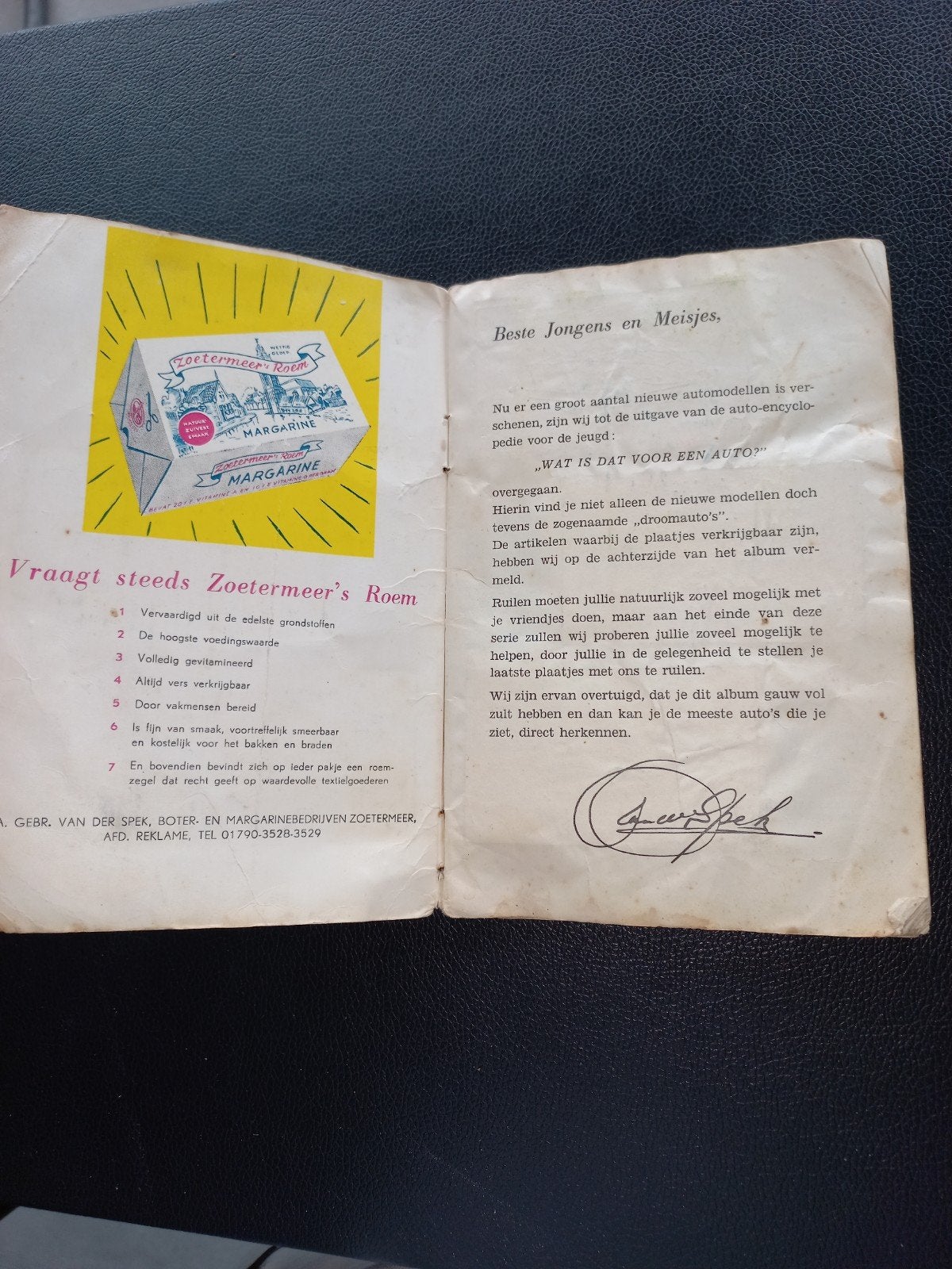 Zoetermeer's Roem Auto-encyclopedie Album (1956), Ophalen of Verzenden, Gelezen, Zoetermeer's Roem (uitgever), Catalogus