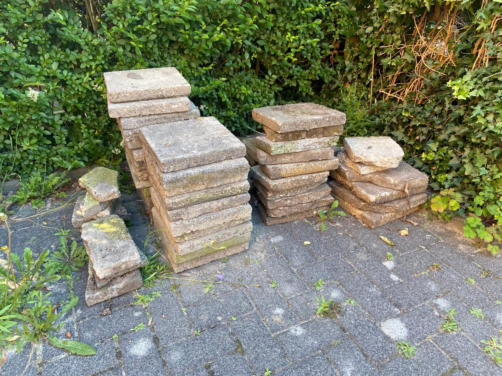 Tuin tegels, Ophalen, Zo goed als nieuw, Beton, Terrastegels