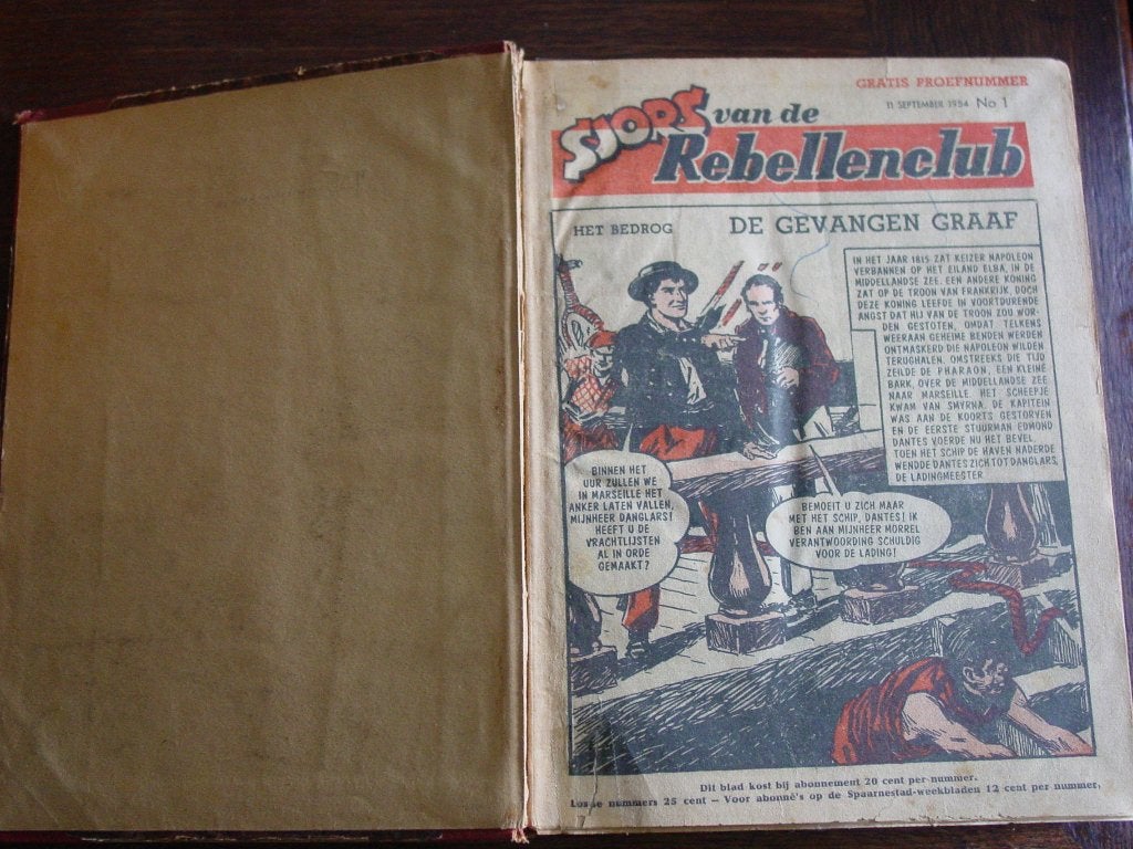 Sjors van de rebellenclub jaargangen 1954 t\m 1956, Complete serie of reeks, Ophalen of Verzenden, Gelezen, Diverse auteurs