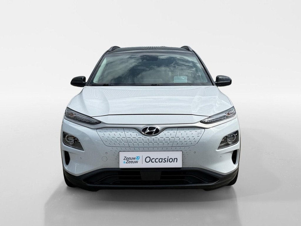 Hyundai Kona EV Premium 64 kWh | Achteruitrijcamera | Head U, Auto's, Hyundai, 12 maanden, Gebruikt, Lichtsensor, Wit