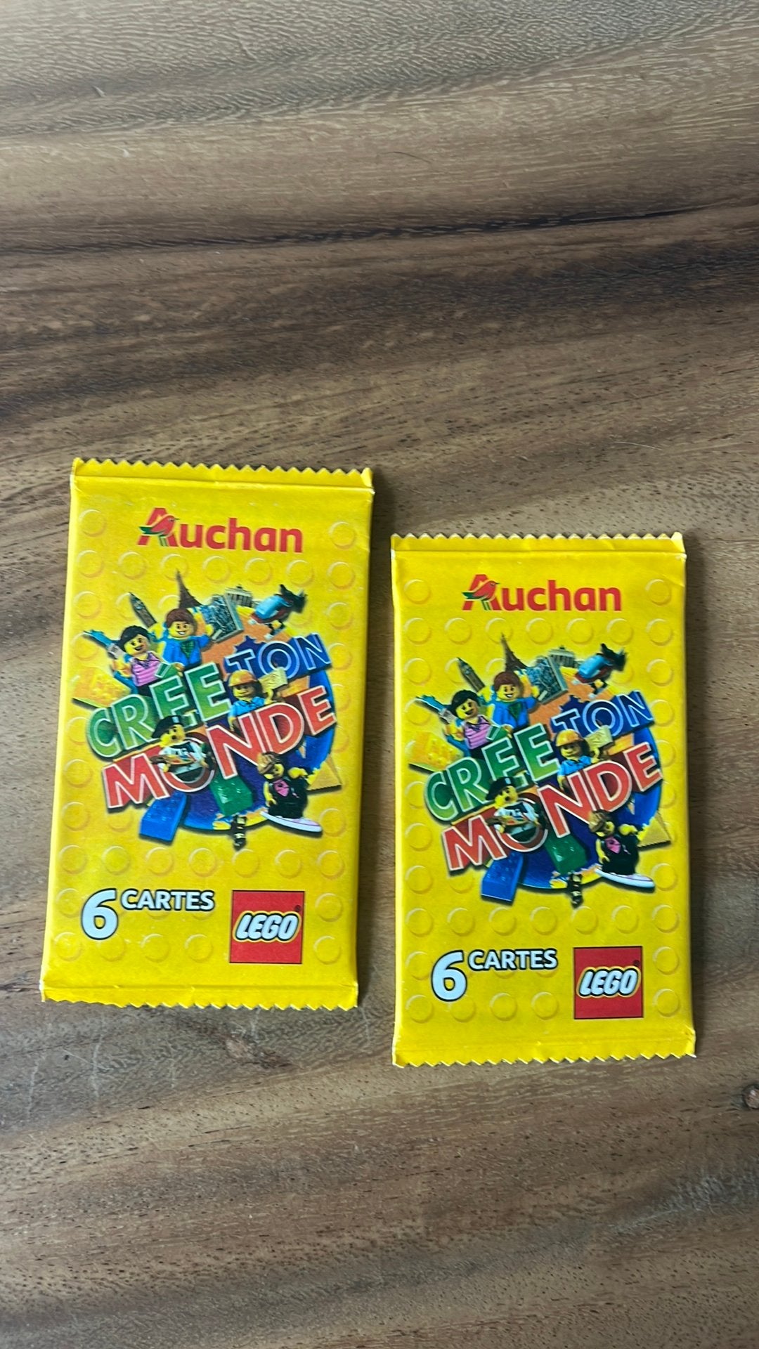 Auchan lego kaarten verzamelen Crée ton monde Bouw je wereld, Ophalen of Verzenden, Nieuw