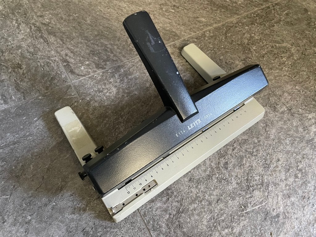 Robuste metalen perforator Leitz 5114, Ophalen of Verzenden, Gebruikt