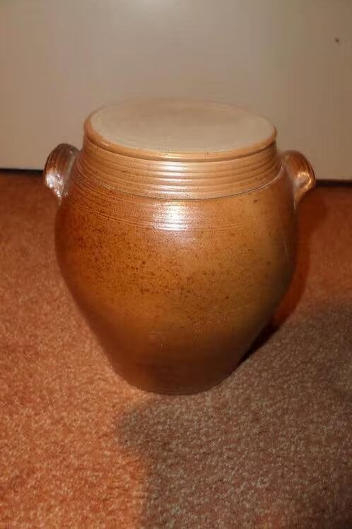 Urn - Voor mens/dier - Hoogte 20cm - Keramisch, Ophalen, Nieuw, Steen/keramiek, Bruin