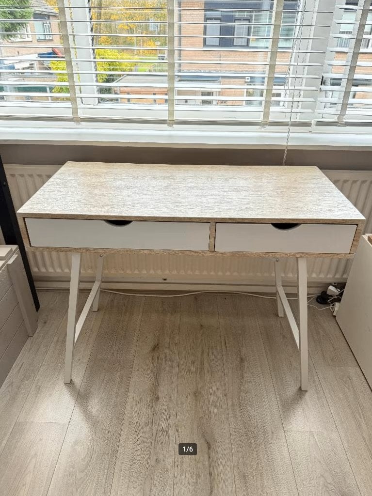 Bureau scandinavisch design met lade, Ophalen, Gebruikt, Scandinavisch, Hout