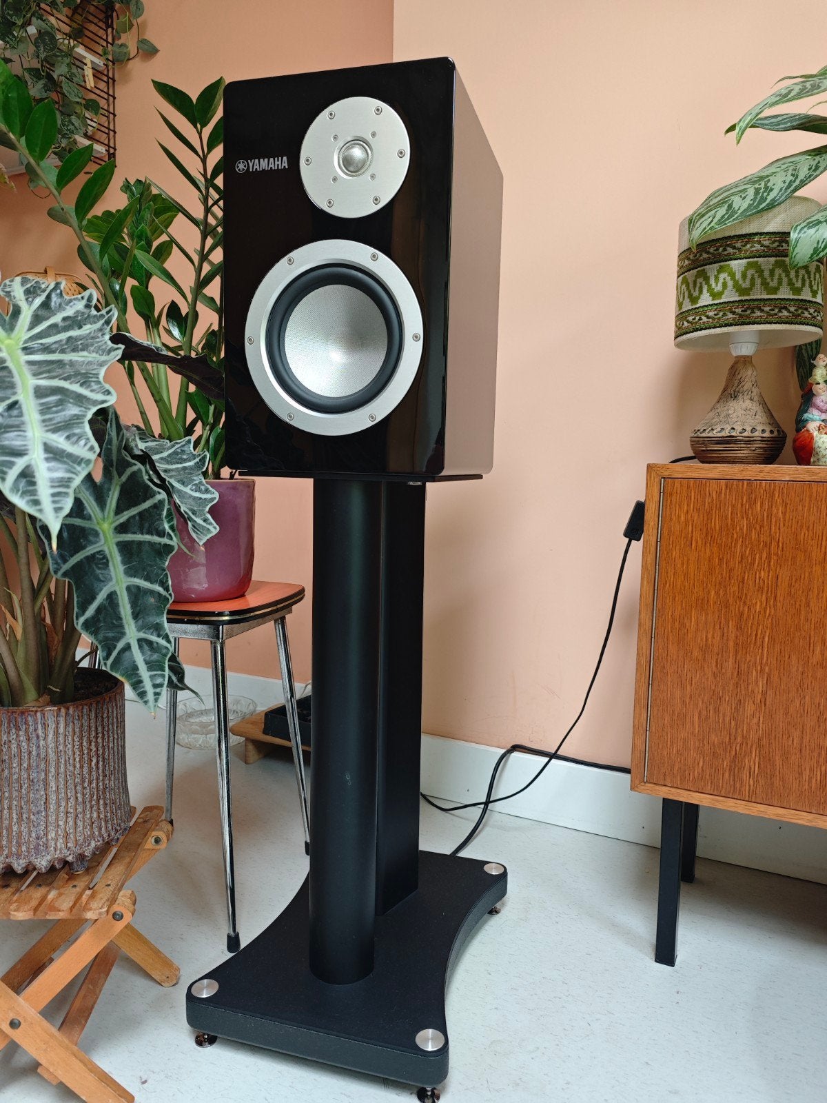 Yamaha NS-3000 op originele stands; te ruil of te koop, Audio, Tv en Foto, Luidsprekers, Ophalen, 120 watt of meer, Front, Rear of Stereo speakers