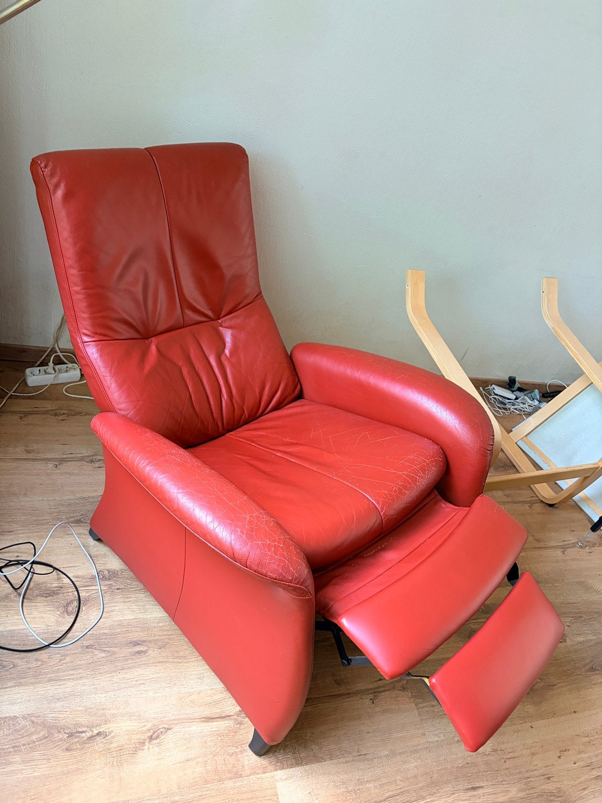 VERHUIZING, gratis moet weg. relax fauteuils, Huis en Inrichting, Ophalen, Gebruikt, 75 tot 100 cm, Leer