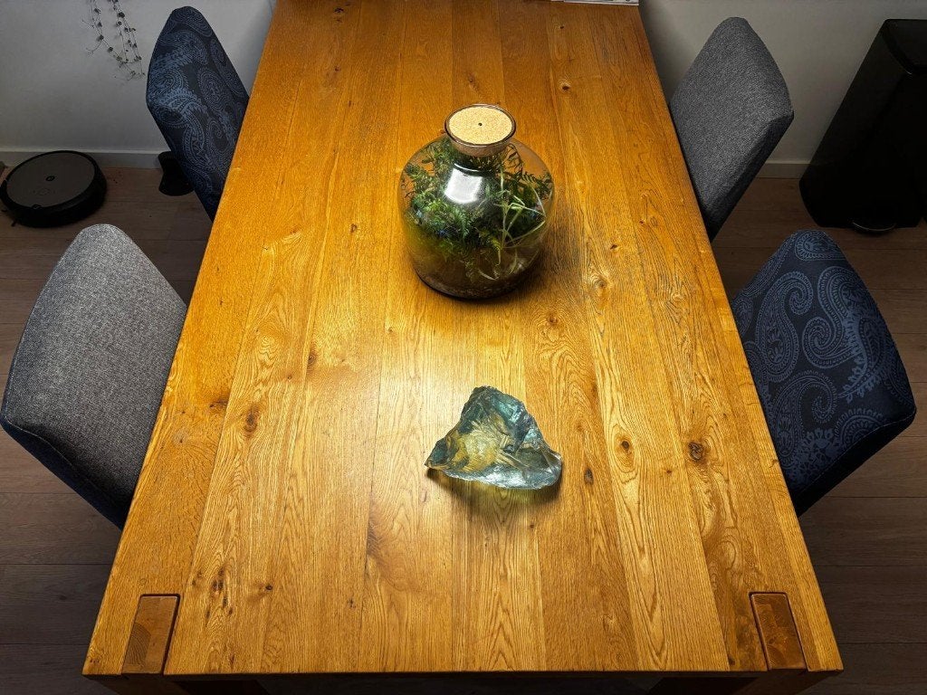4x IKEA BERGMUND + 1x IKEA KAUSTBY – zo goed als nieuw, Huis en Inrichting, Stoelen, Ophalen, Zwart, Zo goed als nieuw, Stof