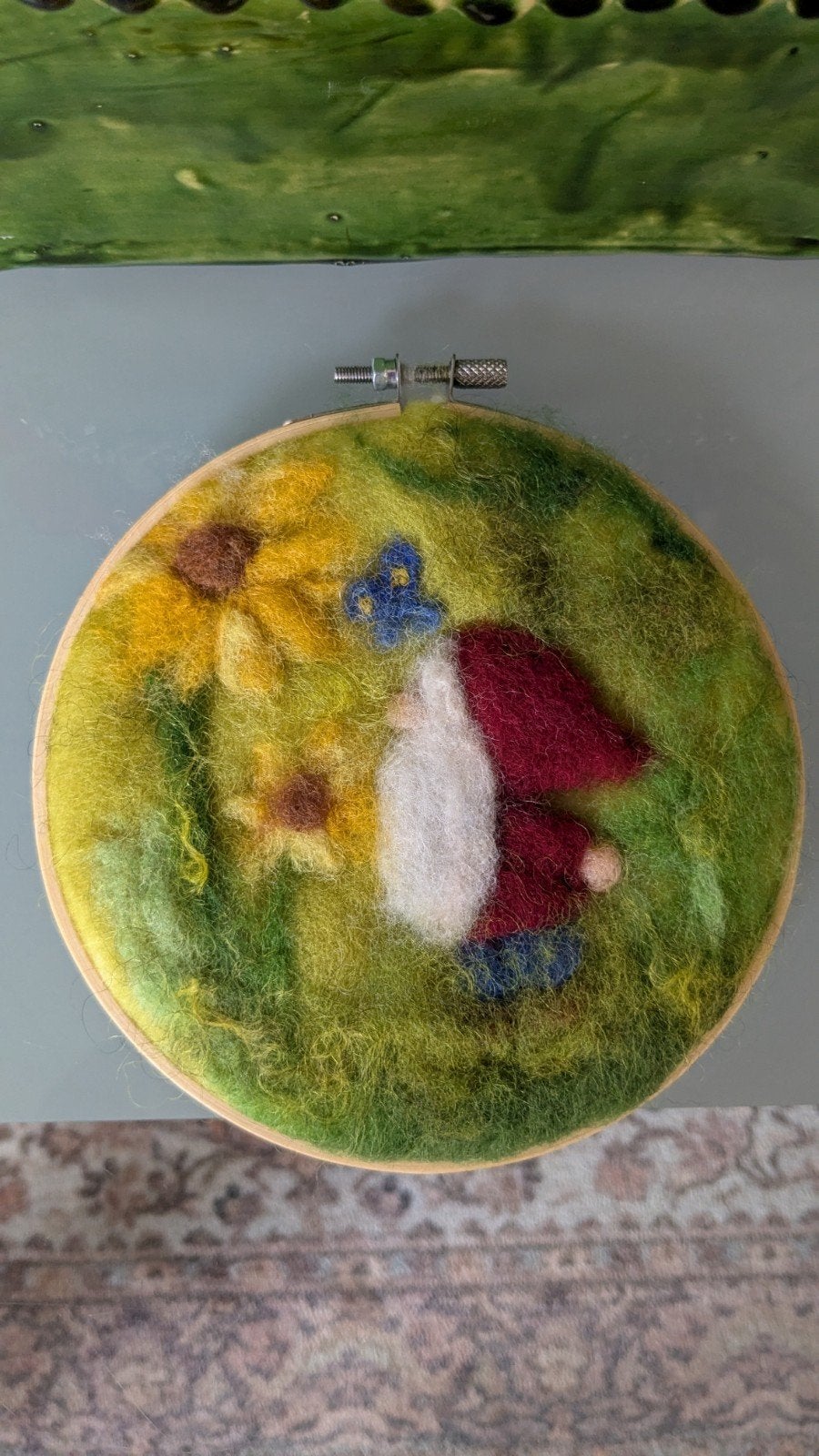 wolvilt schilderij, Ophalen of Verzenden, Nieuw, Figuurtje(s), Wolvilt