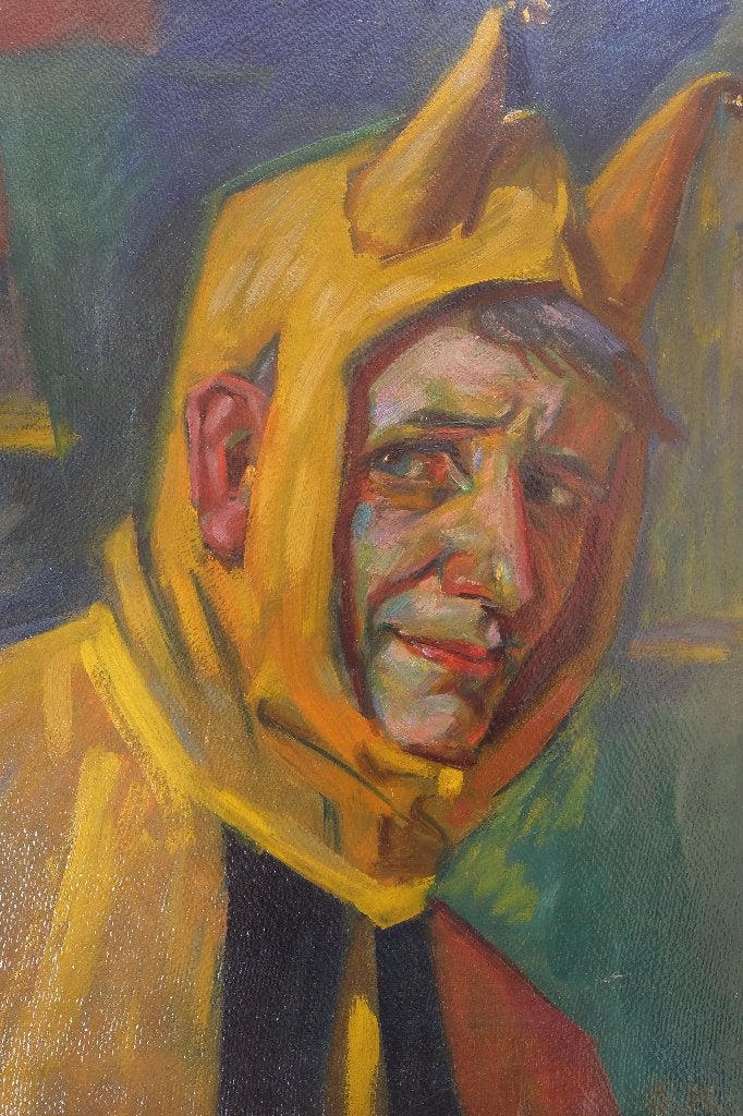 olieverf schilderij gesigneerd rechts onder  C.H. ?, Antiek en Kunst, Ophalen of Verzenden