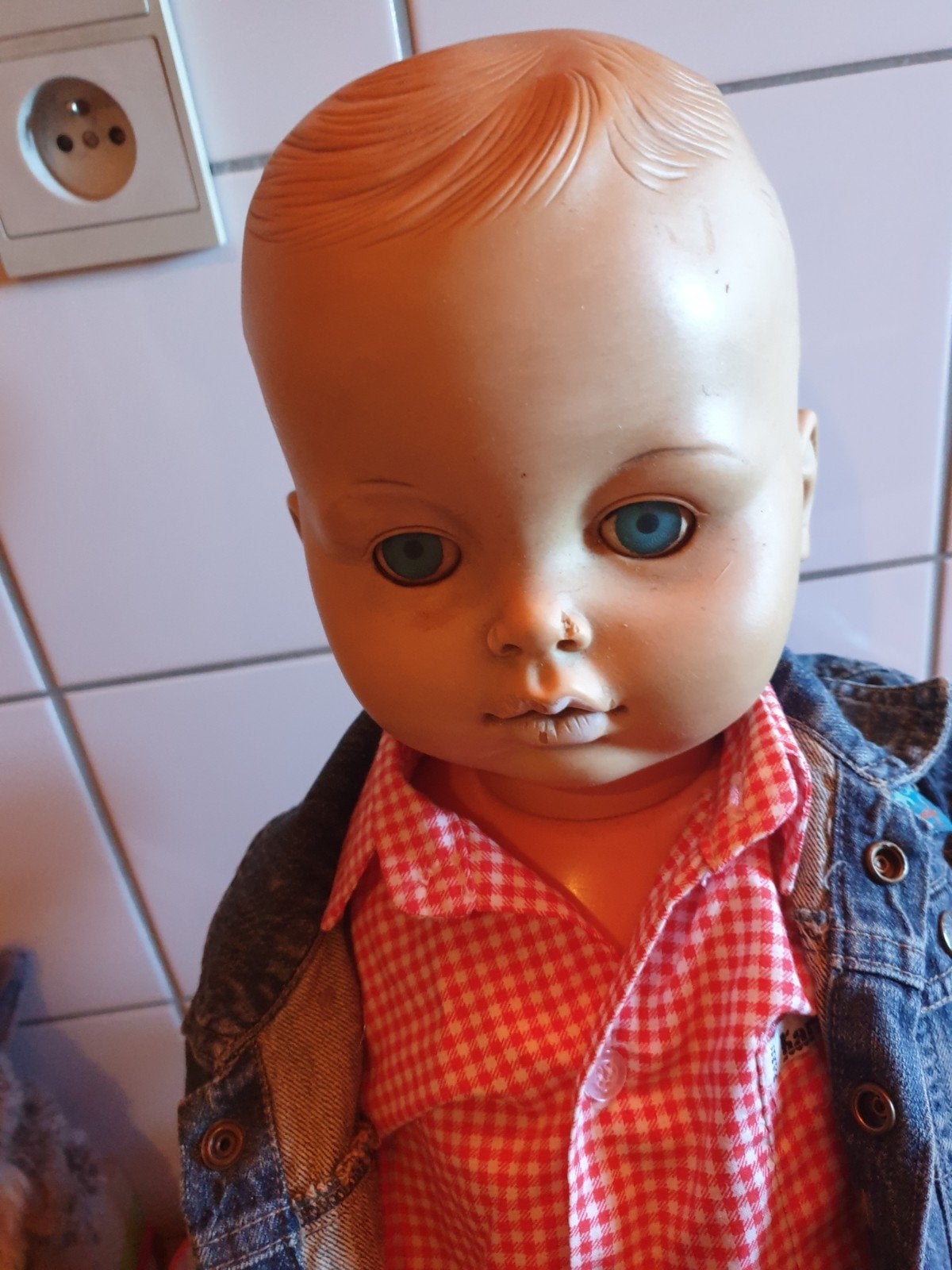 Grote peuterpop ,70 cm, Ophalen of Verzenden, Pop