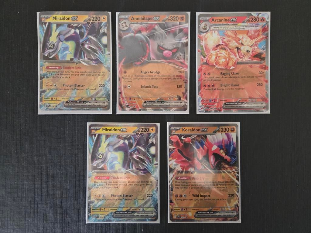 5 x Ex pokemonkaarten, Ophalen of Verzenden, Zo goed als nieuw, Meerdere kaarten