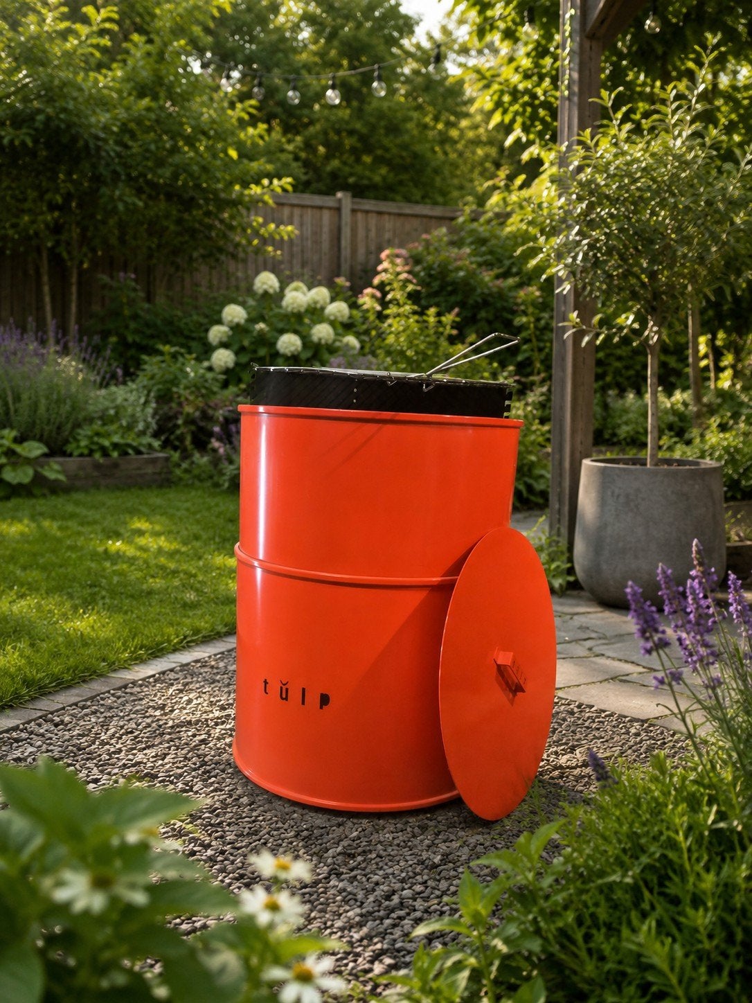 Tulp BBQ / vuurkorf  - Oranje, Ophalen, Nieuw, Tulp, Met accessoires