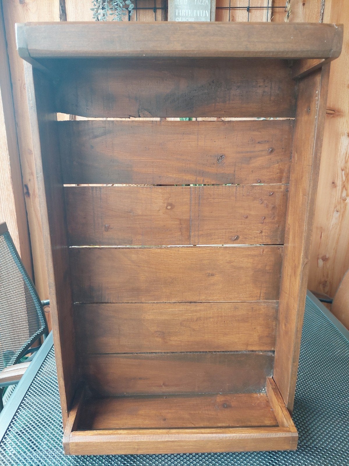 Decoratiekrat van teakhout - 70 x 44 x 10 cm, Ophalen