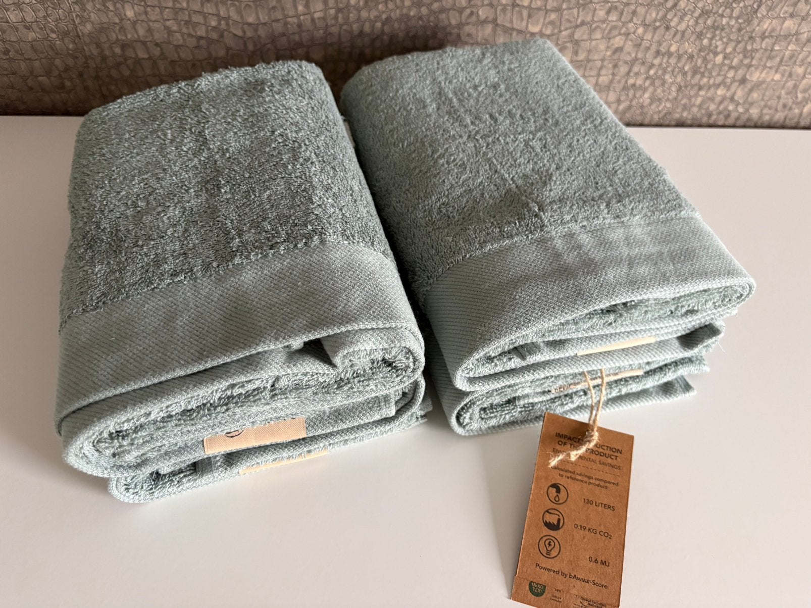 Walra Badhanddoeken groen - 100x50 cm - 4 stuks - Nieuw, Overige merken, Handdoek, Nieuw, Ophalen of Verzenden