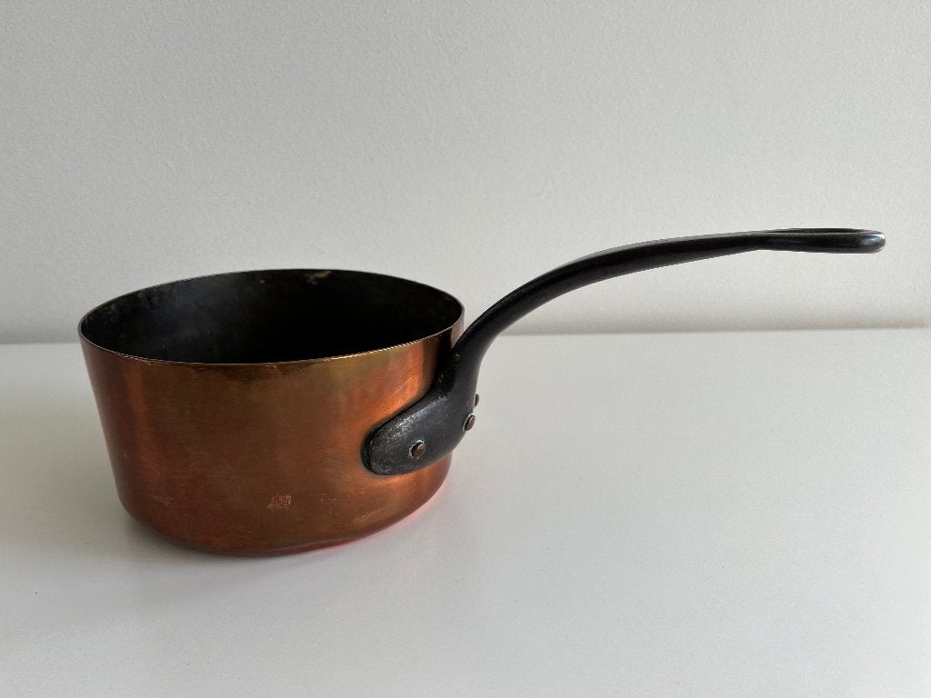 Antieke koperen steelpan, Ophalen of Verzenden