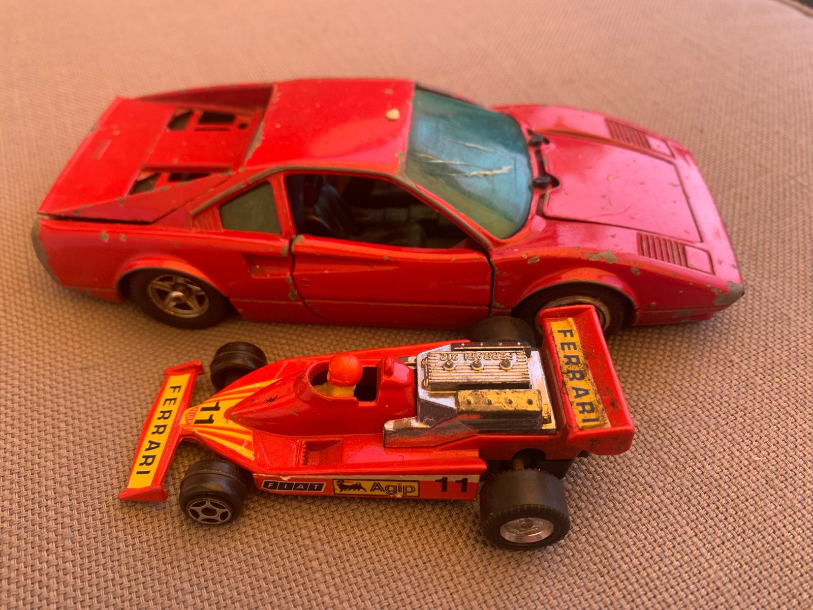 Vintage Matchbox en Polistil Ferrari speelgoedauto's, Ophalen of Verzenden, Gebruikt